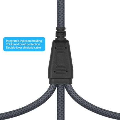 5FT XLR 1 Female to 3 Male Y Splitter Cable,3 Way XLR Splitter Balance 1 Female to 3 Male Audio Cable for Mixer Microphone-One Microphone Connects 3 interfaces 1 Pack - size: 5Feet, style: XLR 1 F To 3 M