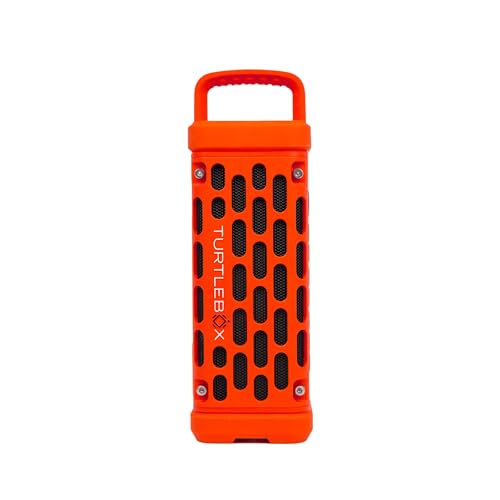 Turtlebox Ranger, Ultra-Portable Bluetooth Speaker, Waterproof, Orange - color: Orange