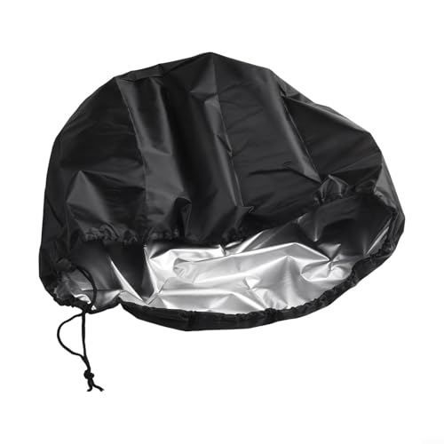210D Oxford Cloth Hand-Held Mud Mixer Cover, Waterproof Dust Protection Case for Electric Cement Mixers, 44x36cm Black Storage Bag