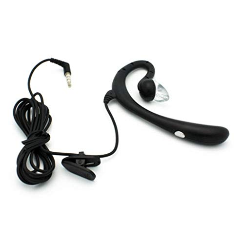 Earphone w Mic Wired Mono Headset Compatible with Samsung Galaxy A23,A14,A13,A03s - Headphone 3.5mm Single Earbud Hands-Free