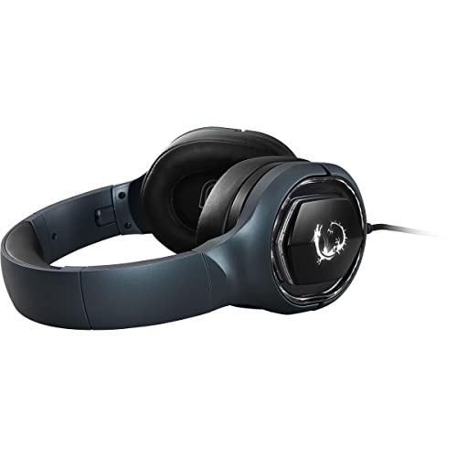 msi Immerse GH50 Wired Gaming Headset, 7.1 Surround Sound, Foldable Metal Headband, RGB Mystic Light, Carrying Pouch Included, PC/Mac - size: Large, style: Immerse GH50