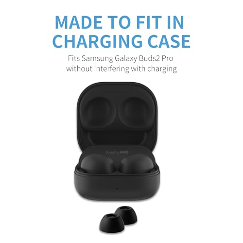 Comply TrueGrip Premium Memory Foam Replacement Ear Tips, Black, Small | 3 Pairs, for Samsung Galaxy Buds2 Pro, Enhanced Comfort, Secure Fit, Superior Noise Isolation, Cleaning Tool - size: Small