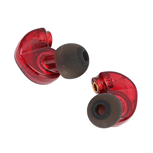 ASHATA Earphone Head Replacement for SE215 SE315 SE535, Pluggable Detachable HiFi Earpiece Head,Sports Earphone Earbud Head, for Interface Cable(Red) - color: Red