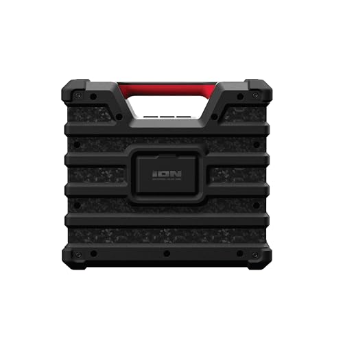 Ion Audio Tailgater Tough - Rugged Portable All-Weather Wireless Bluetooth Speaker, IPX5 Water-Resistant, Outdoor Weather-Resistant Speaker, 65W (Renewed)
