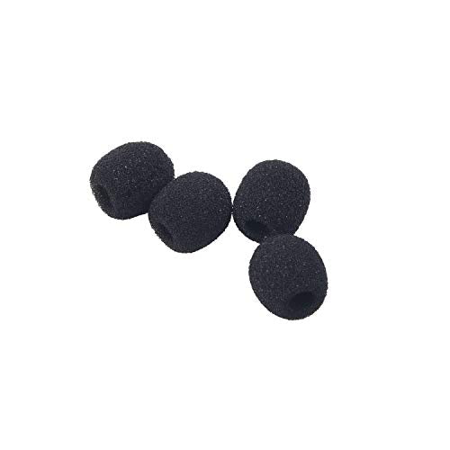 Lav Mic Clip Set 24 Pcs Lavalier Mic Clip Replacement | 12 Foam Windscreen Cover, 12 Metal Lapel Microphone Clips, Lavalier Mic Clip Replacement Accessories