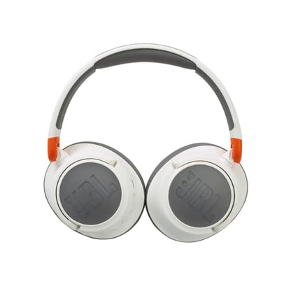 JBL JR 460NC - Cancelling Kids Headphones - White | JBL Safe Sound, Active Noise Cancelling, Communicate with built-in mic, Up to 20-hour battery life and quick recharging
