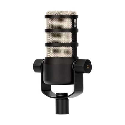 Rode PodMic Dynamic Podcasting Microphone, Bundle with Turnstile Audio Headphones, Microphone Stand, XLR M to F Cable 15'