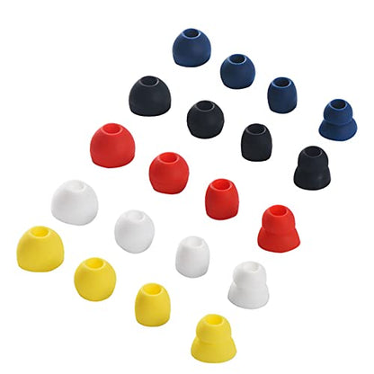 Replacement Eartips Silicone Earbuds Buds Set Earplug Compatible with PowerBeats Pro Beats Wireless Headset and Universal for 3.8mm Caliber Headset(White)