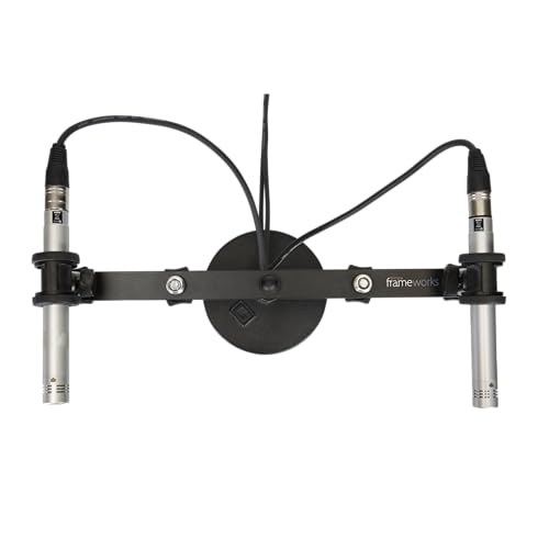 Gator Frameworks 1-to-4 Mic Mount Bar with Standard 5/8-Inch Thread Suitable for Most Microphone Stands Boom Arms (GFWMIC1TO4) - style: (4) Microphone Mounts