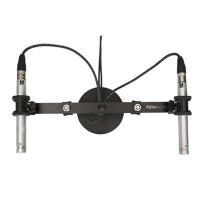 Gator Frameworks 1-to-4 Mic Mount Bar with Standard 5/8-Inch Thread Suitable for Most Microphone Stands Boom Arms (GFWMIC1TO4) - style: (4) Microphone Mounts