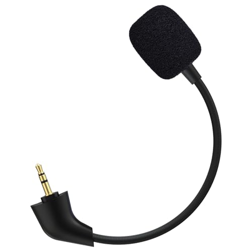 Mic Replacement for HyperX Cloud II, Cloud, CloudX 2nd Gen Detachable 3.5 mm Noise Cancelling Mic with Foam Cover Straight Jack Gaming Microphone