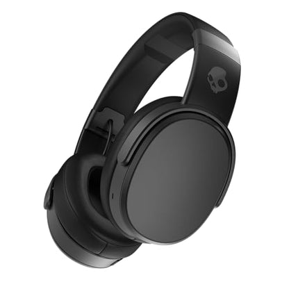 Skullcandy Crusher Wireless Multi-Sensory Bass Bluetooth Headphones - Black | Patented Crusher Bass Technology, Noise Isolating Over-Ear Fit, 50 Hours Battery, Microphone for iPhone Android