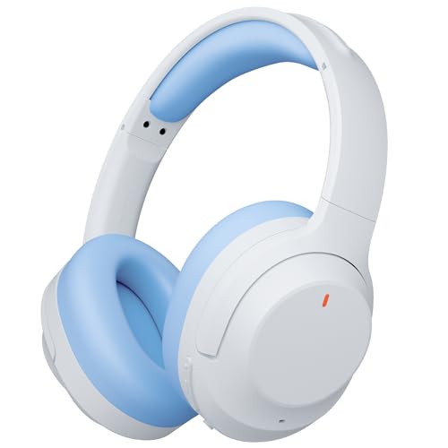 Upgraded Pro‑level Hybrid Active Noise Cancelling Headphones, HD Sound & Big Bass, 2X Softer Comfort, Long ANC Playtime, Wireless Over-Ear Bluetooth Headphones Perfect for Home Office|Travel|Pair - color: Blue
