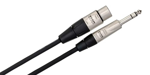 Hosa HXS-020 Pro Balanced Interconnect, REAN XLR3F to 1/4 Inches TRS, 20 Feet - size: 20 Feet