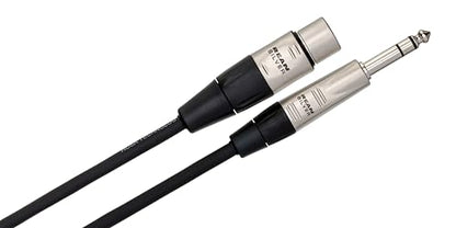 Hosa HXS-020 Pro Balanced Interconnect, REAN XLR3F to 1/4 Inches TRS, 20 Feet - size: 20 Feet