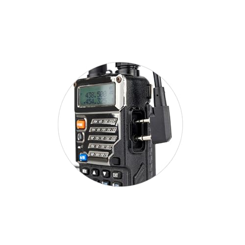 EARMOR M51 PTT Adapter for Baofeng Kenwood 2-Pin Push to Talk Radio Adapter | Fit for Earmor M32 Plus, M32X Plus Tactical Headsets, Wouxun, Retevis, Quansheng, TYT two-way radios Walkie Talkie, Black