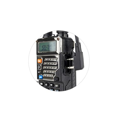 EARMOR M51 PTT Adapter for Baofeng Kenwood 2-Pin Push to Talk Radio Adapter | Fit for Earmor M32 Plus, M32X Plus Tactical Headsets, Wouxun, Retevis, Quansheng, TYT two-way radios Walkie Talkie, Black