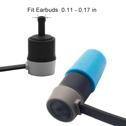 Klowcok Foam Ear Tips Replacement for Etymotic/Walker's/ISOtunes PRO/Shure | Memory Foam Earbuds Tips Compatible with Elgin, Plugfones, Westone, Comfort Fit, 3Pairs (Assorted -S/M/L) Blue