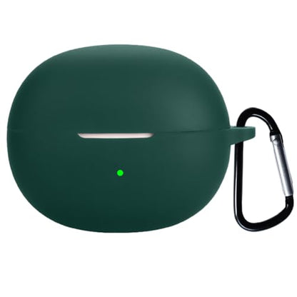 Silicon Case Cover Compatible with King Lucky Clip on Earbuds Open Ear Headphones i121 True Wireless Earbuds - color: Green