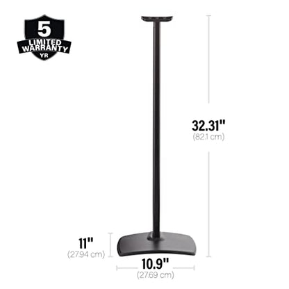 Sanus Wireless Speaker Stands for Sonos ERA 300™ (Black) - Pair, Perfect Stand Setup for Easy and Secure Mounting of New Sonos Era 300™ Speakers - OSSE32-B2 - color: Black Pair