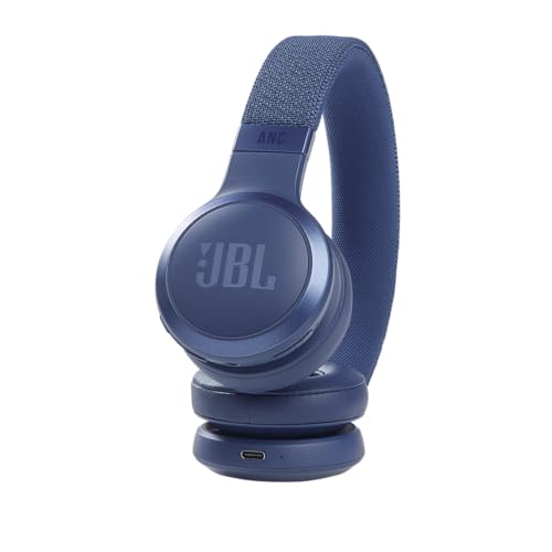 JBL Live 460NC - On-Ear Nc Headphones - Blue | JBL Signature Sound, Keep the noise out, or in You choose, Get help just by using your voice - color: Blue