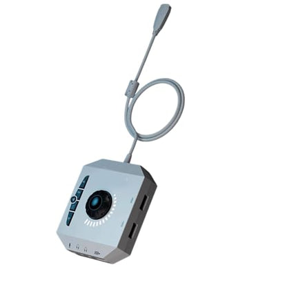 USB Sound Card External Sound Adapter with Headphone Mics for Simultaneous Use on Laptop Gaming Card - color: White