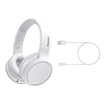 PHILIPS Trucker Bluetooth Headset, Wireless Headset with Noise-Canceling Microphone, 2-in-One Convertible Mono & Stereo Design Headphone (White) - color: White