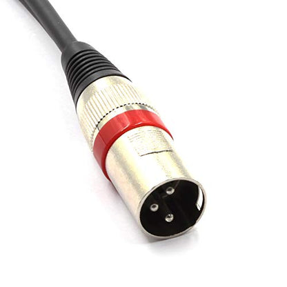 XLR Male to 2 x Phono RCA Plug Adapter Y Splitter Patch Cable, 1 XLR 3 Pin to Dual RCA Plug Stereo Audio Cable Connector(1.5 Meters) - color: 1.5m (1XLR-2RCA)