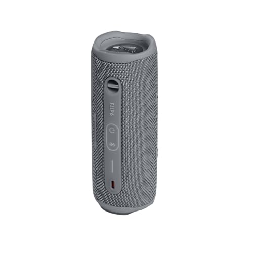 JBL Flip 6 - Portable Waterproof Speaker - Grey | Louder, more powerful sound, IP67 waterproof and dustproof, 12 Hours of Playtime, Bold design - color: Gray