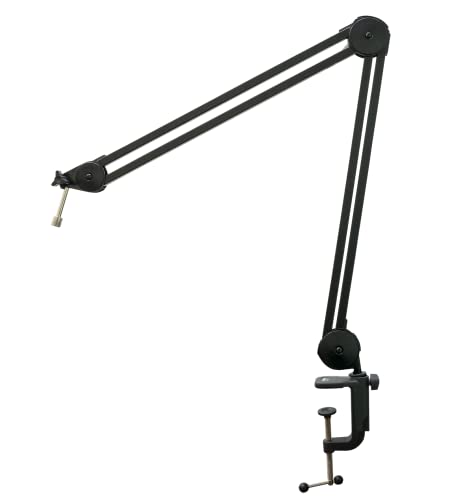 512 Audio by Warm Audio BBA Adjustable Microphone Boom Arm Mic Stand for Podcast, Streaming and Recording