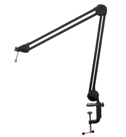512 Audio by Warm Audio BBA Adjustable Microphone Boom Arm Mic Stand for Podcast, Streaming and Recording