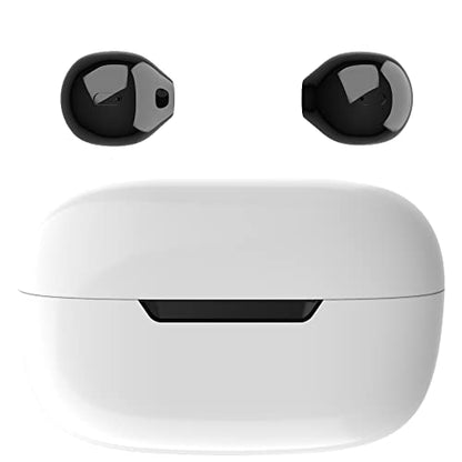 Invisible Mini Wireless Bluetooth Earbuds, Small Semi in-Ear Earbuds for Work & Daily Use, Touch Control, Lightweight for Music & Audiobooks - color: Black