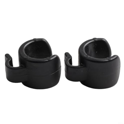 10 Pack Plastic Mic Cable Clips for Tripod Stand, ABS Microphone Wire Clamps Holder for Studio Desktop PC, Black Cable Management Organizers for 20-25mm Pipes(20mm) - size: 20mm