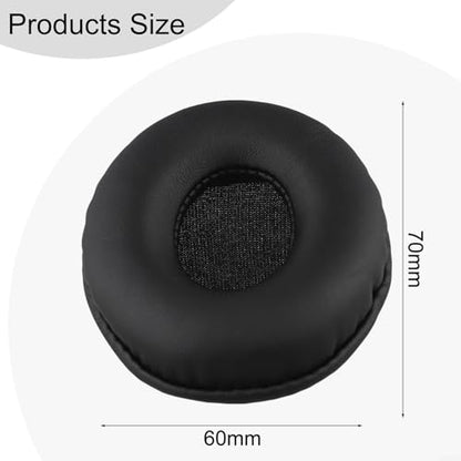 Ov-al Headphone Ear Pads Re-placement Sponge Leather Cushions for Enhanced Comfort and Durability, Soft Protein Leather U-pgrade Accessories Compatible with Various Headphone Models,(60 * 70) - color: 60*70