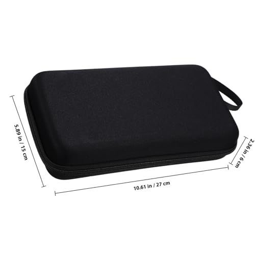 Cabilock Portable Hard Shell Microphone Storage Bag with Padded Dividers Shockproof Protective Case for Mic and Accessories Organizer