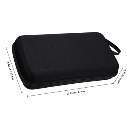 Cabilock Portable Hard Shell Microphone Storage Bag with Padded Dividers Shockproof Protective Case for Mic and Accessories Organizer