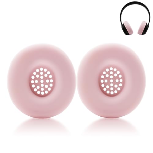 Silicone Earpads Cover for Beats Solo 4 & Solo 3 Wireless Headphones - Pink | Sweatproof Washable Protective Ear Pad Covers, Anti-Slip Skin Case Replacement Accessories for Beats Solo2 - color: Pink