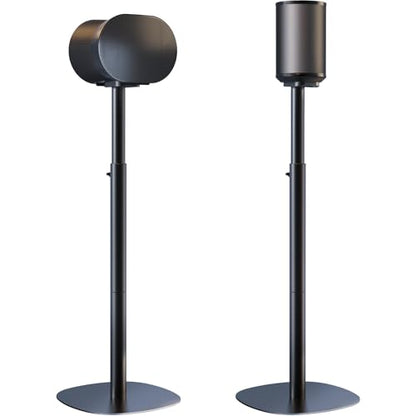 Speaker Stands for Sonos Era 100, 100 SL & Era 300 - Hidden Cable, Set of 2 | Easy to Assemble, Sturdiness, 29.1–39'' Height Adjustable, Two Base Mounting Design, Max holds 11lbs(per one), Black - color: Black, size: 2 Pack