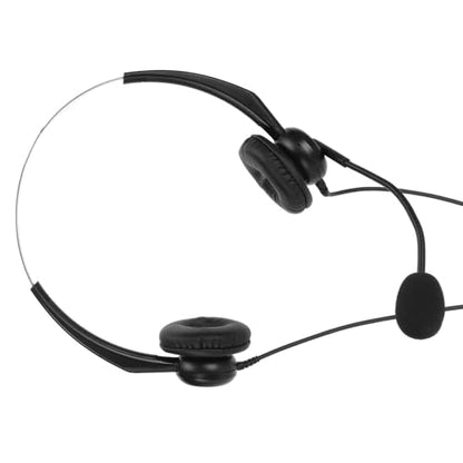 Professional Wired Business Headset Office Headset Telephone with Noise Canceling Microphone Clear Calls Hearing Adjustable Headband for Call Center Business Work (Dual 3.5mm Interface) - size: Dual 3.5mm Interface
