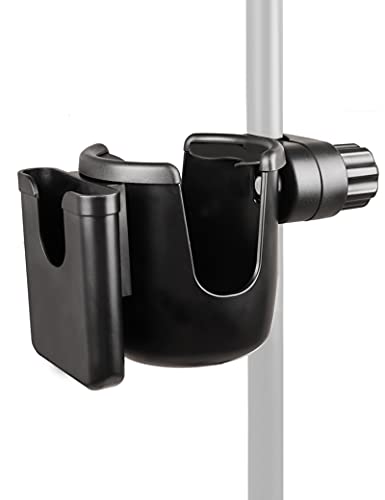 Mr.Power Mic Stand Cup Holder with Phone Holder, Universal 2-in-1 Bottle Holder for Music Stand, Boom - size: Large