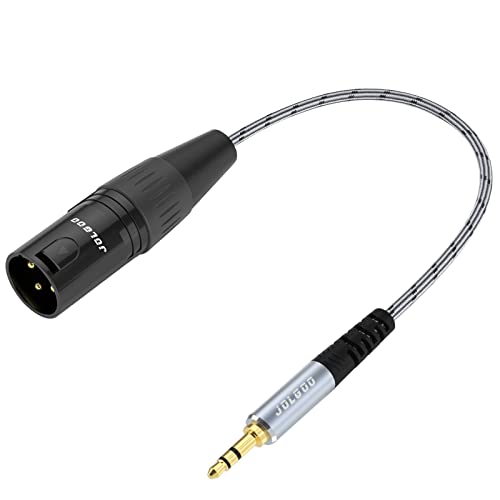 JOLGOO 3.5mm Male to XLR Male Stereo Audio Adapter Cable, 1/8 inch Mini Jack to XLR Adapter, 1 Feet - style: 3.5mm Male to XLR Male