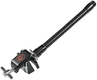Gibraltar 6" Microphone Gooseneck with Bass Drum Hoop Clamp, Flexible Mic Mount with Rubber-Lined Clamp, Drum Hardware Accessory for Live and Studio Setups (SC-BDHMM) - style: SC-BDHMM