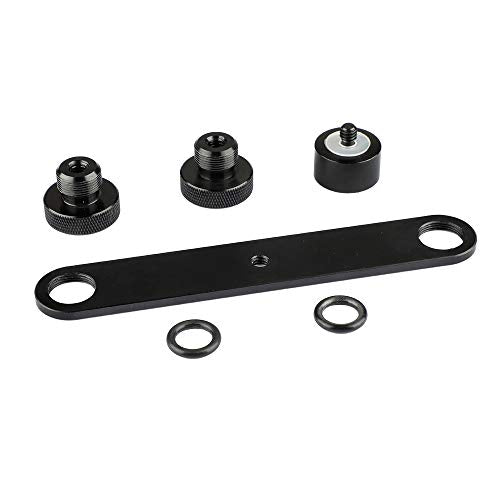 CAMVATE Double Microphone Mounts Bracket T-bar - 1958 - size: 3 cm (W) x 15 cm (L) x 2 cm (H)