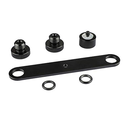CAMVATE Double Microphone Mounts Bracket T-bar - 1958 (Pack of 2) - size: 3 cm (W) x 15 cm (L) x 2 cm (H) (Pack of 2)