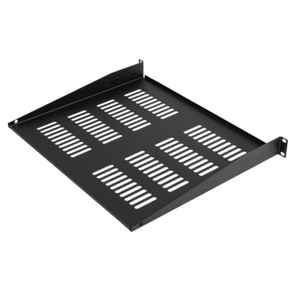 Gator Rackworks Universal Rack Mounting Vented Accessory Shelf, 1U Size - 15" Deep (GRW-SHELFVNT1) - size: 1U Rack Space - Vented