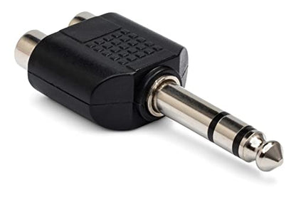 Hosa GPR-484 Adaptor, Dual RCA to 1/4 Inch TRS - size: 1 piece