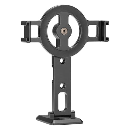 FANAUE Cell Phone Tripod Mount, Magnetic Aluminum Smartphone Stand Adapter with Cold Shoe Arca Swiss QR Base Plate,1/4" & 3/8'' Screw Phone Holder Mount for Video Live Streaming Vlogging