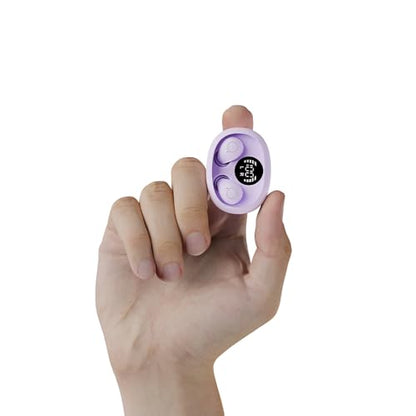 Mini Invisible Sleep Wireless Bluetooth Headphones,Mini Invisible Silicone Sleep Earbuds for Side Sleepers,Invisible Headphones, Bluetooth Headset, for Music, Work, Study (Purple) - color: Purple