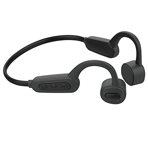 IP68 Underwater Waterproof Swimming Headset Bone Conduction Earphone with MP3 and Bluetooth for Swimmers Open-Ear Elastic Band (Black) - color: Black