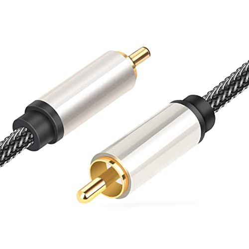 Subwoofer Cable Digital Coaxial Cable 1 to 1 Video Cable for Home Theater Sound - color: 1.5m